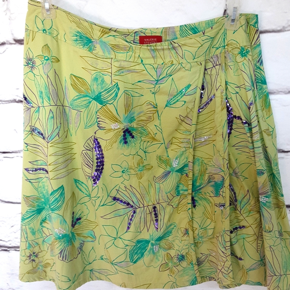Valerie Steven's Skirt Size 10 100% Cotton